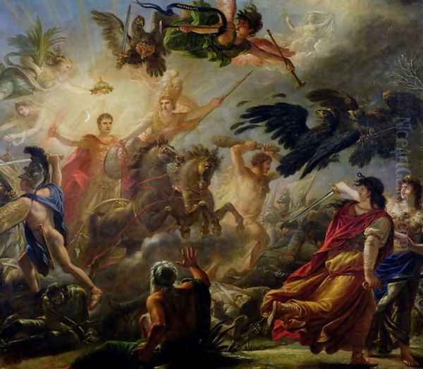 Allegory of the Battle of Austerlitz, 2nd December 1805 Oil Painting by Antoine-Francois Callet