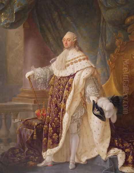 Louis XVI (1754-93) Oil Painting by Antoine-Francois Callet