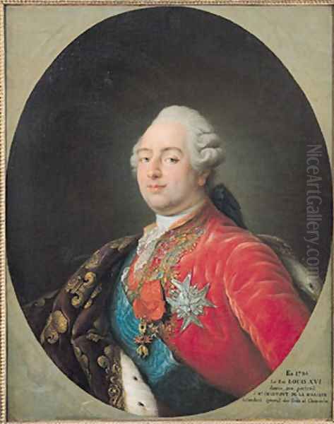 Louis XVI (1754-93) 1786 Oil Painting by Antoine-Francois Callet