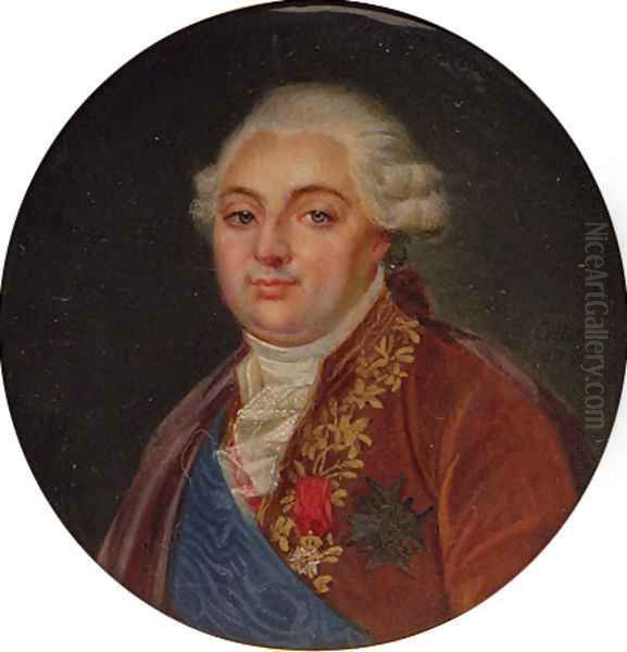 Louis XVI (1754 1793) King of France 1787 Oil Painting by Antoine-Francois Callet