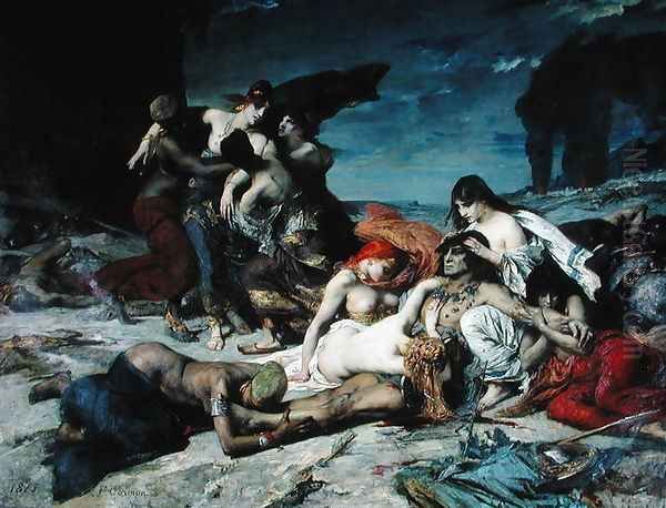 The Death of Ravana, 1875 Oil Painting by Fernand-Anne Piestre Cormon