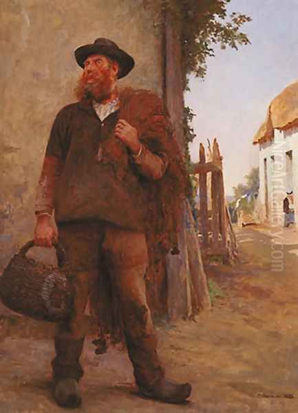 Avant la pêche (Before Fishing) Oil Painting by Fernand-Anne Piestre Cormon