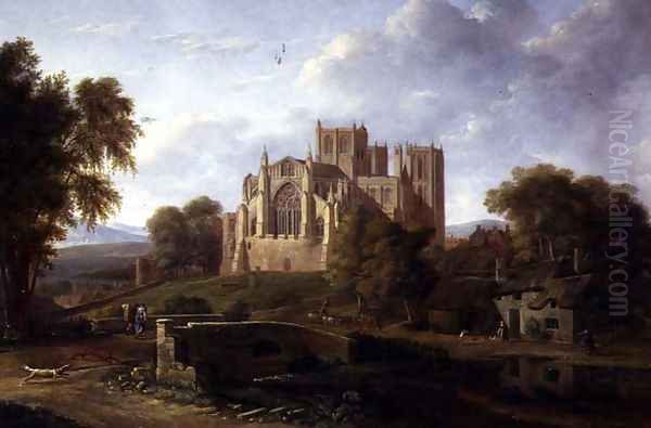 Ripon Minster Oil Painting by Hendrik Frans de Cort