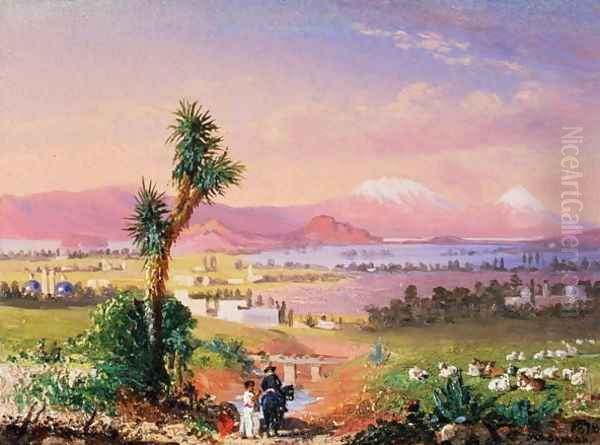 A View of Mexico City, 1878 Oil Painting by Conrad Wise Chapman