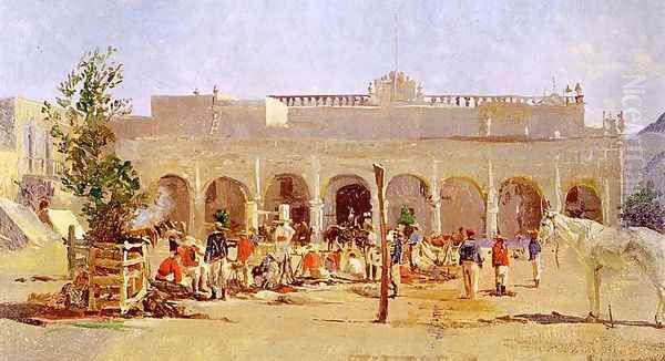 Mexican Scene, 1865-66 Oil Painting by Conrad Wise Chapman