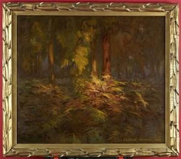 Among The Bracken And Wood Oil Painting by George Henry