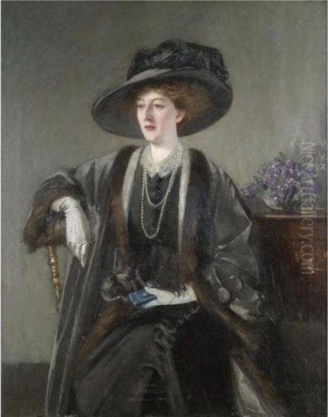 Portrait Of Mrs Kirkwood Oil Painting by George Henry