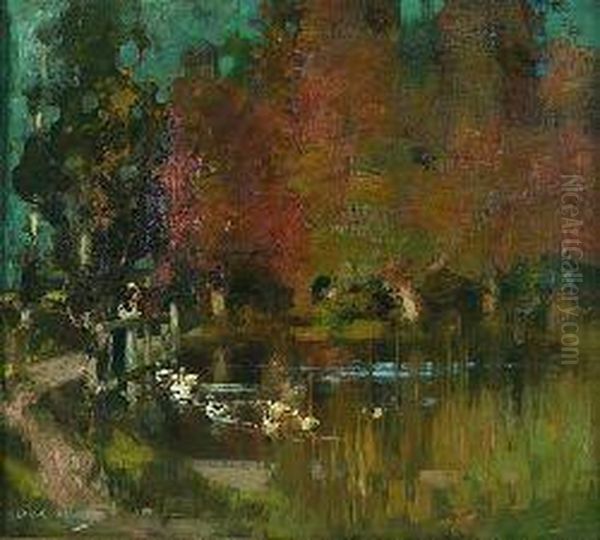 Autumn Oil Painting by George Henry