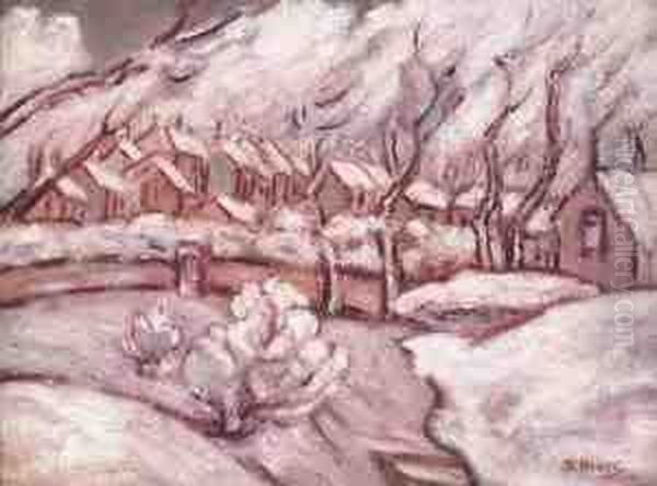 Snow At Rathgar Oil Painting by Grace Henry