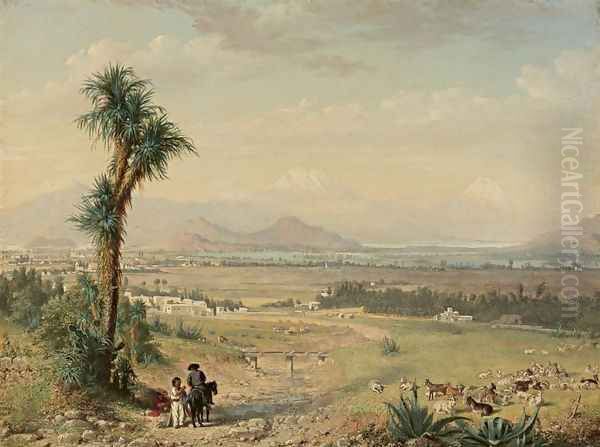 Valley of Mexico Oil Painting by Conrad Wise Chapman