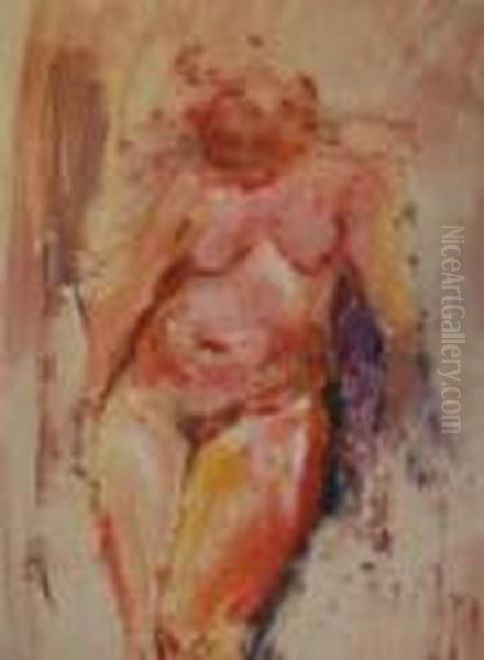 Standing Nude Oil Painting by Grace Henry