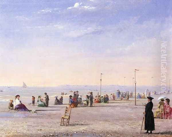 Trouville, 1869 Oil Painting by Conrad Wise Chapman