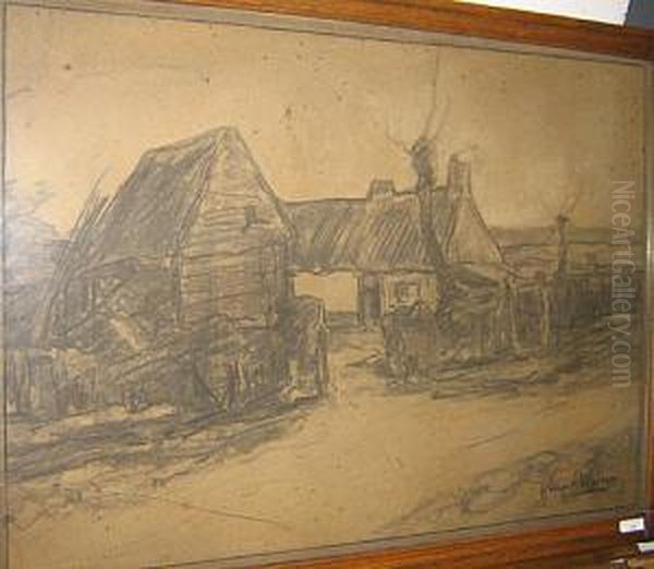 Ferme Flamande Oil Painting by Frans Hens