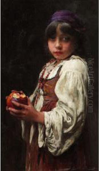 The Orphan Oil Painting by John Henry Henshall