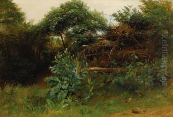 Witton Landscape Oil Painting by Frederick Henry Henshaw