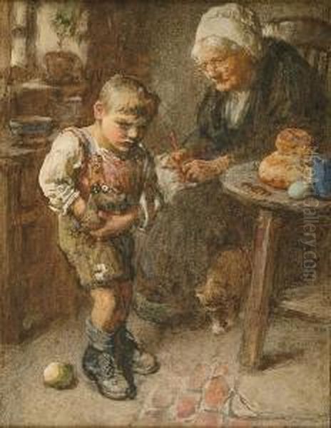 The Last Farthing Oil Painting by Frederick Henry Henshaw