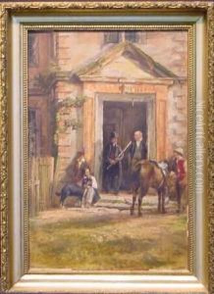 The Old Hall, Packington, Warwickshire Oil Painting by Frederick Henry Henshaw