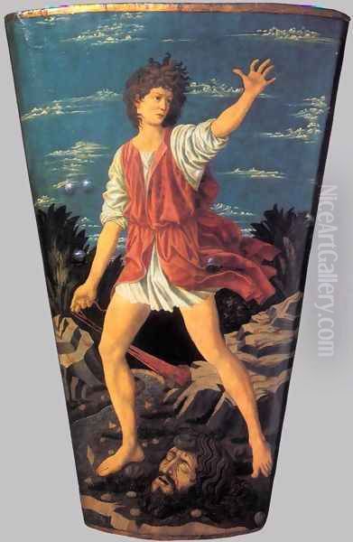 The Youthful David Oil Painting by Andrea Del Castagno