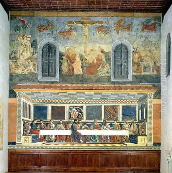 The Last Supper Oil Painting by Andrea Del Castagno