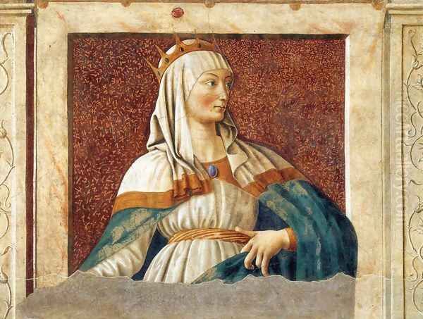 Famous Persons Queen Esther 1450 Oil Painting by Andrea Del Castagno