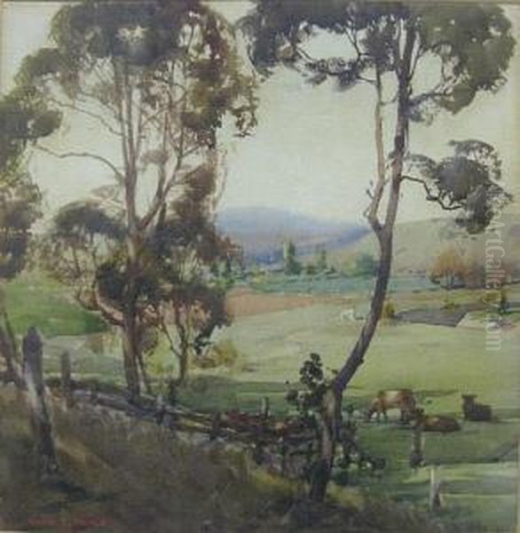 Through The Trees Oil Painting by Harold Brocklebank Herbert