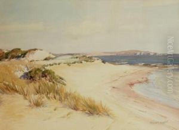 Seascape Oil Painting by Harold Brocklebank Herbert