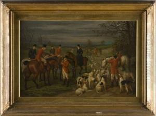 The Hunt Oil Painting by Edward Benjamin Herberte