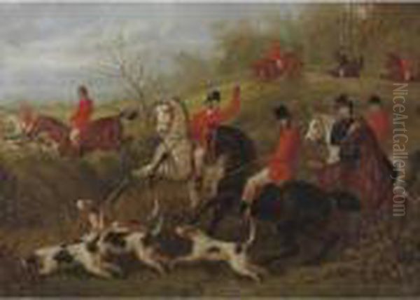 The Fox Hunt Oil Painting by Edward Benjamin Herberte