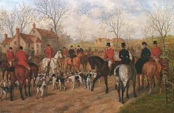 The Meet. Oil Painting by Edward Benjamin Herberte