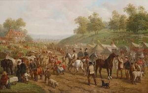 The Fair Oil Painting by Edward Benjamin Herberte