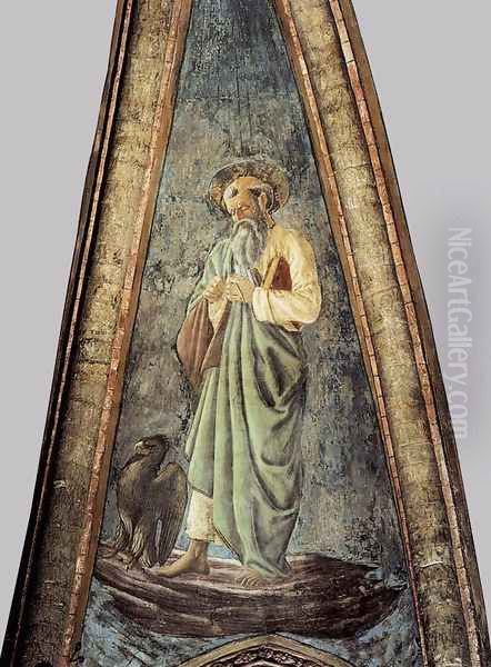 St John the Evangelist Oil Painting by Andrea Del Castagno