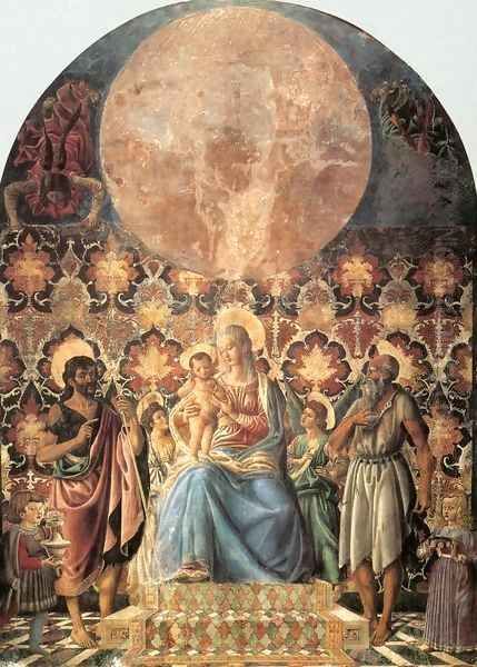 Madonna and Child with Saints 2 Oil Painting by Andrea Del Castagno