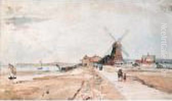 Windmill Oil Painting by William Gawin Herdman