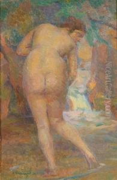 Bather Oil Painting by Abraham Hermanjat