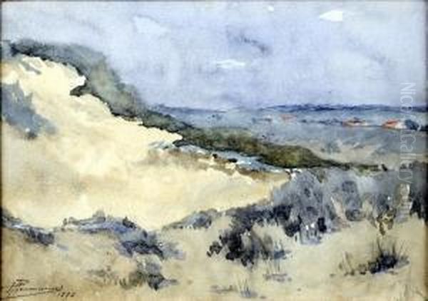 Dune Et Bruyere Oil Painting by Paul Hermanus