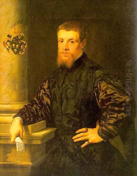 Melchoir von Brauweiler 1540 Oil Painting by Jan Steven van Calcar