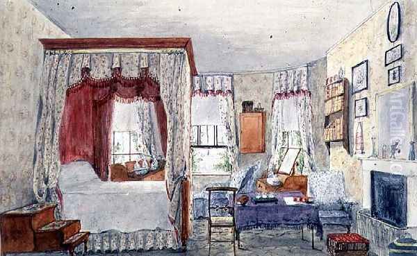 Julia's Bedroom at Holywell, 1847 Oil Painting by Lili Cartwright