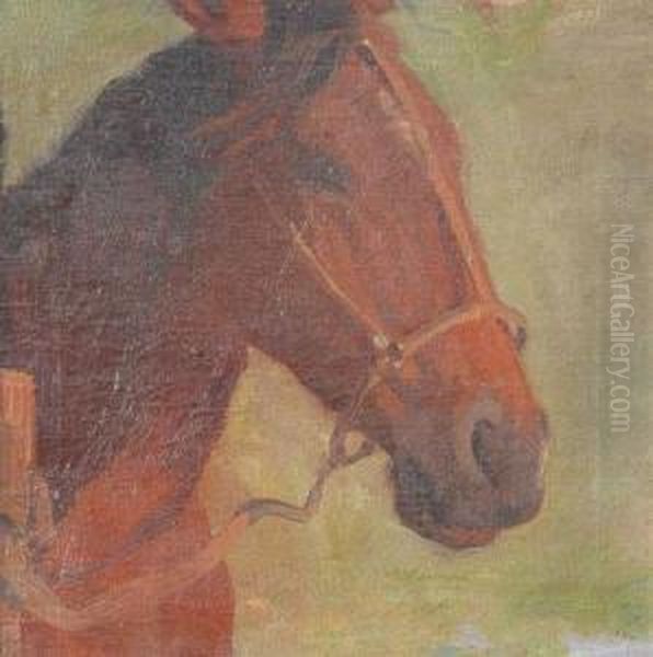 Cabeza De Caballo Oil Painting by Carlos Maria Herrera