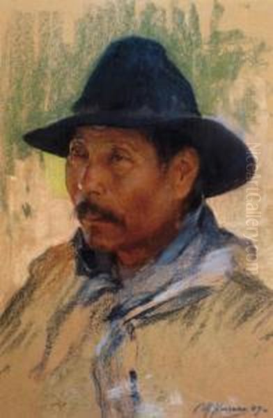 Gaucho Oil Painting by Carlos Maria Herrera