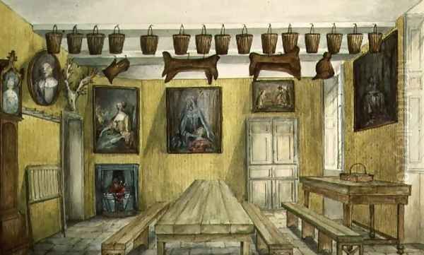 The Servants' Hall at Aynhoe Oil Painting by Lili Cartwright