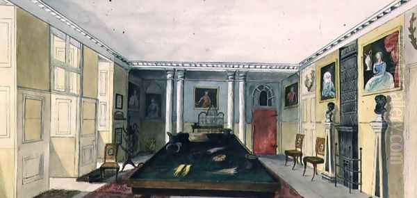 The Hall at Aynhoe, 1834 Oil Painting by Lili Cartwright