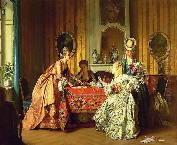 A Fair Hand, 1873 Oil Painting by Jean Carolus