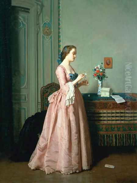 The Love Letter Oil Painting by Jean Carolus