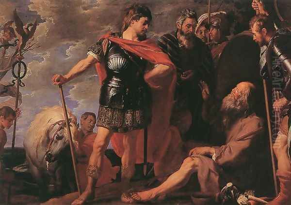 Alexander and Diogenes Oil Painting by Gaspard de Crayer