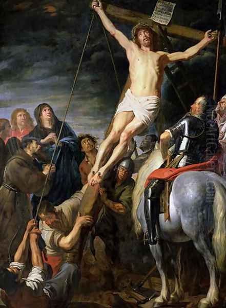 Raising the Cross, 1631-37 Oil Painting by Gaspard de Crayer