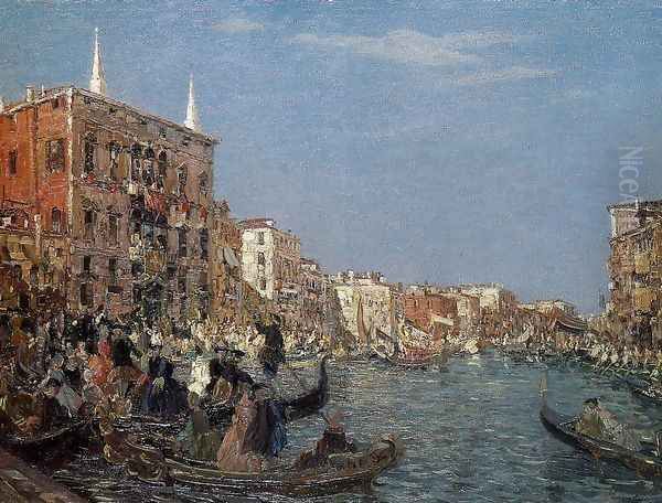 The Great Fete on the Grand Canal Oil Painting by Emma Ciardi