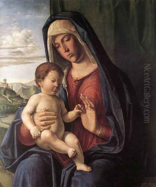 Madonna and Child c. 1504 Oil Painting by Giovanni Battista Cima da Conegliano