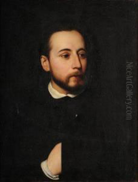 Autoportrait Presume De L'artiste Oil Painting by Alexandre Hesse