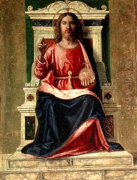 Christ Enthroned, c.1505 Oil Painting by Giovanni Battista Cima da Conegliano