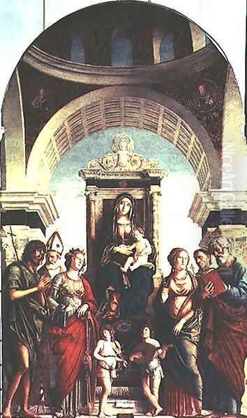 Madonna and Child with Saints Oil Painting by Giovanni Battista Cima da Conegliano